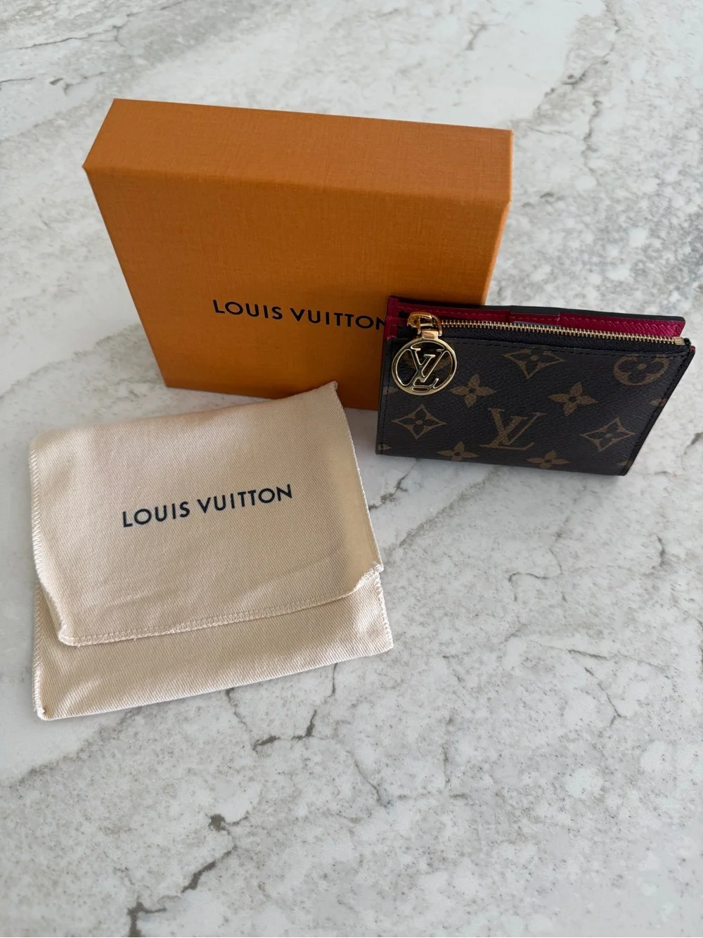 Louis Vuitton Monogram Lisa Wallet in Monogram with Pink Interior